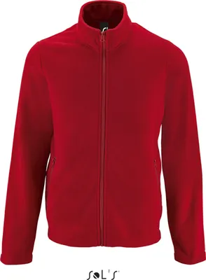 Produktbild von SOLs 02093 | Herren Plain Fleece Jacket Norman - Farbe: Red - Größe: L