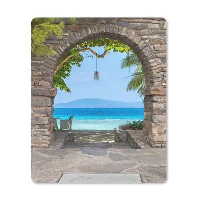 Produktbild von MuchoWow® Mauspad Mousepad Strand - Meer - Tropisch - Sommer - Aussicht 30x40 cm - Mousepads - Maus Mat - Pad - Mausunterlage - Mausmatten