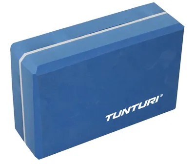 Produktbild von Tunturi Outdoor Yogablock, 93 Gramm in Blau, Fitnessblock für Yoga, Pilates, Training, Trainingsblock aus Schaumstoff