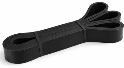Obrázok produktu pre Fitness odporová guma, čierna, 12–30 kg | šírka 2,2 cm | vysoko kvalitné fitness vybavenie