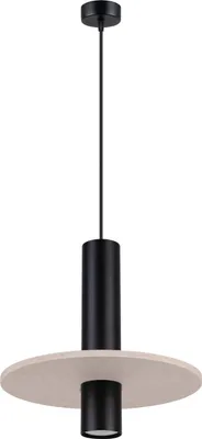 Produktbild von Pendelleuchte PELTA 1 schwarz/beige 1xGU10 10W Filz/Stahl 126x30x30cm Sollux Lighting