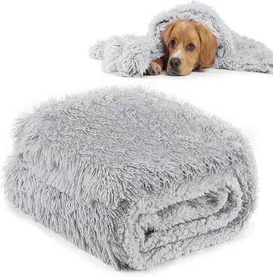 Productafbeelding van Zachte Pluizige Hondendeken en Kattendeken - Wasbare Fleecedeken voor Huisdieren - XL (100 x 120 cm)