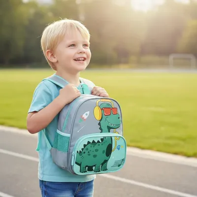 Imagen del producto de Mochila infantil con diseño de dinosaurio, impermeable, para niños de 2 a 6 años, ideal para el jardín de infancia