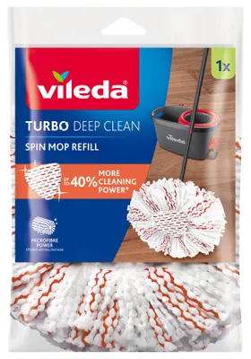 Zdjęcie produktu dla Vileda, Wklad do mopa obrotowego Turbo 3w1, mikrofibra, 1 sztuka