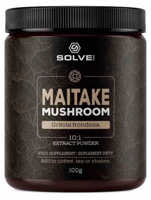 Produktbild von SolveLabs Maitake (Blatthüpfer) 10:1 Pilzpulver 100g