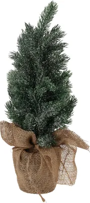 Produktbild von Künstlicher Weihnachtsbaum Tannenbaum im Topf 20x20x45cm, Schneezweige