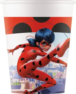 Produktbild von Miraculous-Partybecher Ladybug-Becher 8 Stück rot-weiss 200ml - Einheitsgröße