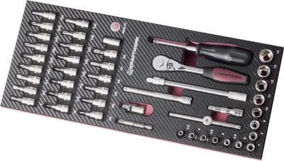 Immagine prodotto di Set di chiavi a bussola Kraftwerk EVA3 da 1/4" 46 pezzi