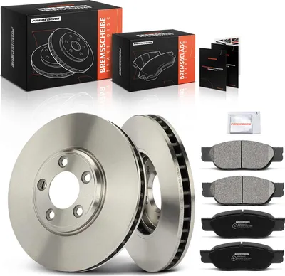 Image de Frankberg 2x disques de frein 4x plaquettes de frein avant pour Jaguar S-Type X200 2.5L 2.7L 3.0L 4.0L 4.2L 1999-2007
