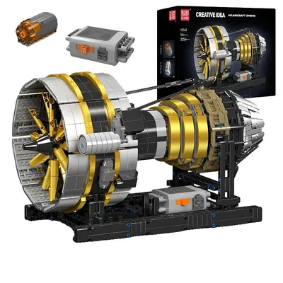 Productafbeelding van Modelvliegtuig, motor voor een vliegtuig, set bestaande uit 2256 onderdelen, originele doosverpakking