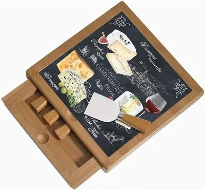 Produktbild von Käsebrett mehrfarbig zum Servieren von Käse und Snacks