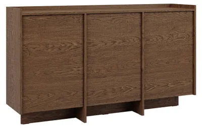 Produktbild von Buffet Japandi mit 3 Türen, Dunkles Holzoptik, 152cm