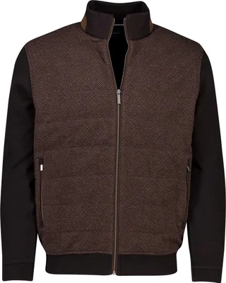 Produktbild von Bugatti Outdoor-Weste einfarbig braun weite Passform