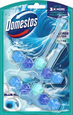 Zdjęcie produktu dla Domestos Kostka toaletowa Blue Water Ocean 2x48g