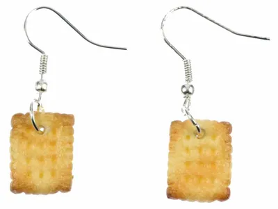 Produktbild von Keks Butterkeks Ohrringe Miniblings Hänger Weihnachten Cookie Plätzchen