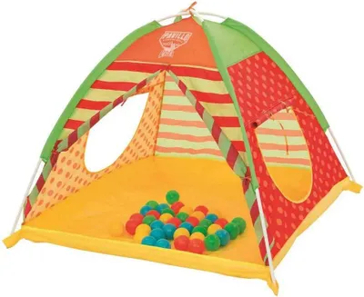 Produktbild von BESTWAY 68080 ZELT MIT BÄLLEN 112 cm x 112 cm x 90 cm + 40 BÄLLE