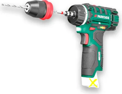 Produktbild von PARKSIDE® 12V Akku-Bohrschrauber »PBSA 12 E4«, ohne Akku und Ladegerät