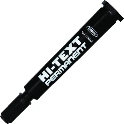 Image de Marqueur permanent rond noir Hi-Text 830Pb