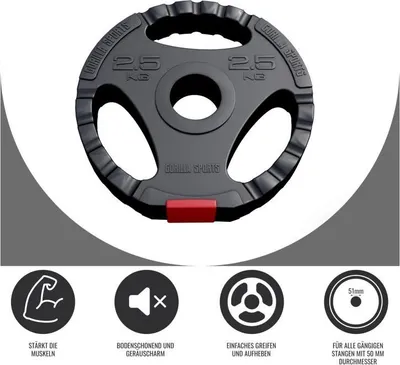 Obrázek produktu pro Gorilla Sports Činkový kotouč Olympia, plast, 2,5 kg