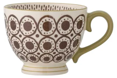 Image de Tasse Bloomingville MAPLE marron et blanc, 420 ml, tasse à café en céramique