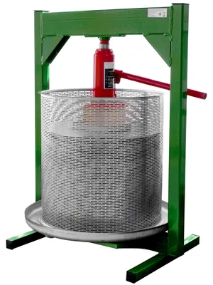Produktbild von Fischer OPRAH50 Obstpresse Apfelpresse Maischepresse manuell hydraulisch 5 Ton.