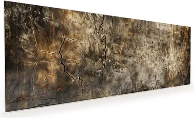 Produktbild von Küchenrückwand Spritzschutz Glas mit Motiv Abstrakte Verwitterung 40 x 40 cm