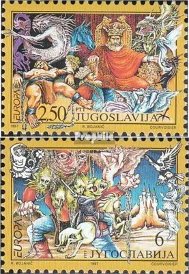 Produktbild von Briefmarken Jugoslawien 1997 Mi 2821-2822 (kompl.Ausg.) postfrisch Sagen und Legenden