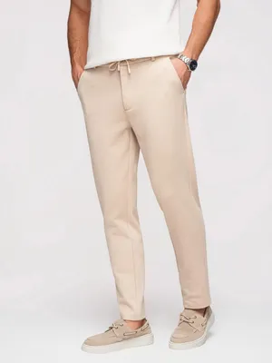 Produktbild von OMBRE Herrenhose Carrot Struktur Casual OM-PACP-0292 beige XL