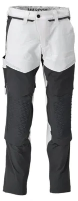 Produktbild von Mascot Hose mit Knietaschen 22079-605-0689 Gr. 90C60 weiß/anthrazitgrau