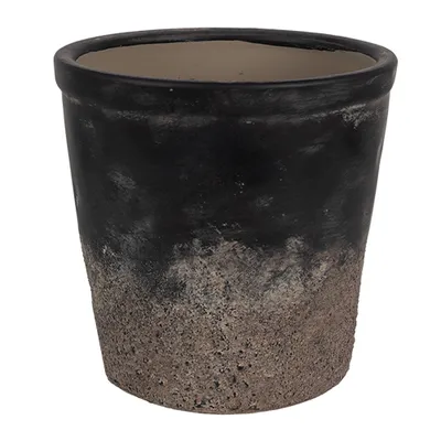 Immagine prodotto di Vaso da fiori Clayre & Eef Ø 12x11 cm in Vetroceramica grigia