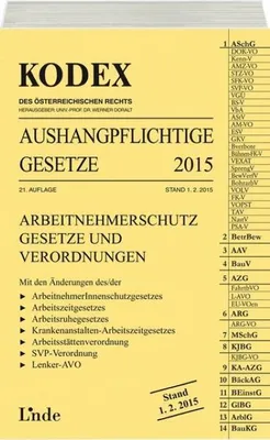 Produktbild von KODEX Aushangpflichtige Gesetze 2015