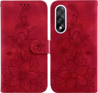 Produktbild von OnePlus Nord 5 Hülle - Coverup Blumen Klapphülle - Rot