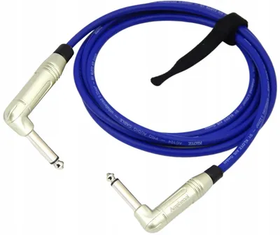 Image de Klotz Câble Guitare Jack 6.3mm Angulaire Bleu 2m