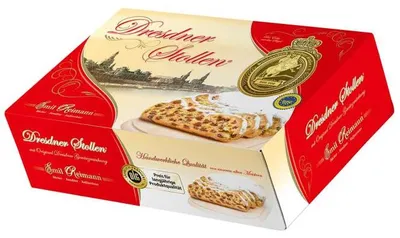 Obrázek produktu pro Drážďanský závin s máslovými sultánkami, marcipánem a moučkovým cukrem 500g