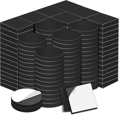 Immagine prodotto di Magneti autoadesivi, 300 pezzi, spessore 20 mm, magneti adesivi quadrati e rotondi per supporti magnetici, magneti piatti, frigoriferi, mini-foglio magnetico per lavagne bianche