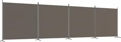 Produktbild von vidaXL 4-tlg. Paravent Anthrazit 698x180 cm Stoff