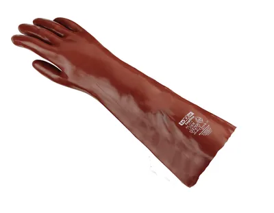 Produktbild von teXXor® topline Chemikalienschutz-Handschuhe PVC ROTBRAUN 10, rotbraun