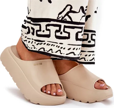 Produktbild von Damen Schaum Sandalen Auf Plattform Big Star RR274A569 Beige 36