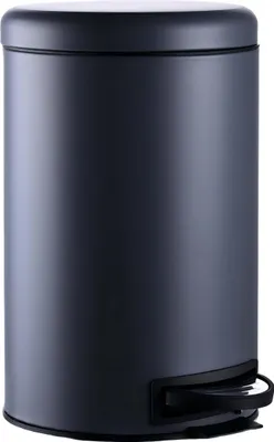 Produktbild von Relaxdays Mülleimer, 12 Liter, entnehmbarer Kunststoff-Inneneimer, mit Fußpedal, Bad, Küche, Tretmülleimer, Stahl, grau