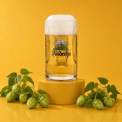 Produktbild von 6x Andechs Glas 0,5l Bierkrug Humpen Seidel Gläser Set Klosterbrauerei Gastro