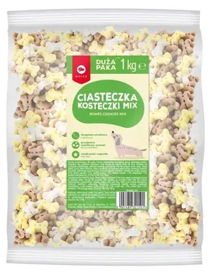Immagine prodotto di Biscotti per cani MACED Bones Mix Vaniglia - premio per cani - 1 kg