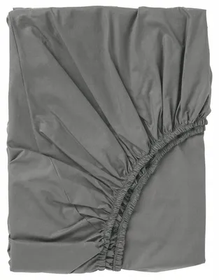 Produktbild von IKEA ULLVIDE Spannbettlaken Grau 140x200 cm Weich