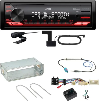 Produktbild von JVC KD-X282DBT Bluetooth Digitalradio Einbauset für Mercedes Citan W415