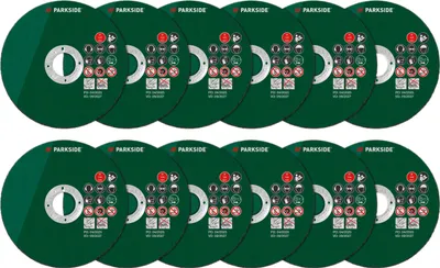 Produktbild von PARKSIDE® Diamant-Trennscheiben-Set / Trennscheiben-Set »PWSZS 1« (Trennscheiben Set 12-teilig)