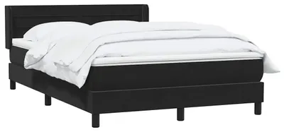 Imagen del producto de Cama con somier y colchón vidaXL, color , 160x210 cm, tapizada en terciopelo