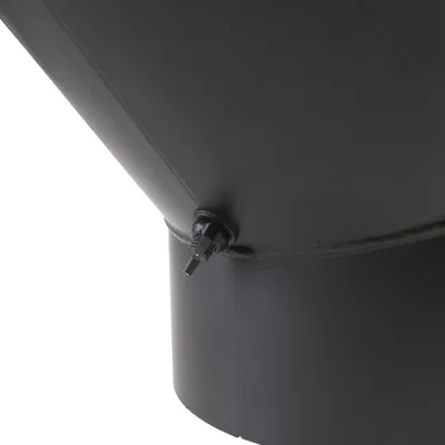 Produktbild von Raik Basic Rauchrohrbogen / Ofenrohr 180mm - 45° mit Tür schwarz