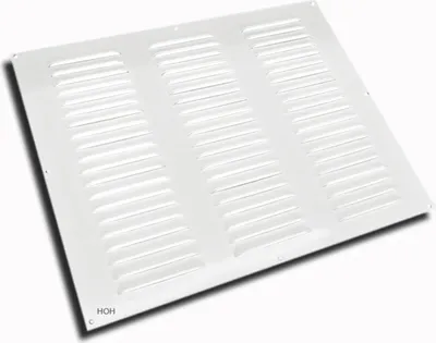 Produktbild von Lüftungsgitter LG-5040 W Alu Weiß Pulverbeschichtet 500 x 400mm Zuluft Abluftgitter
