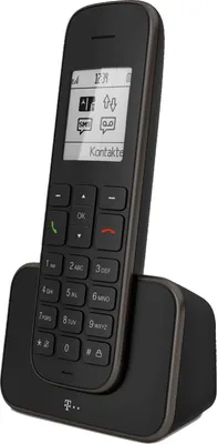 Produktbild von Telekom Erweiterungspack Sinus 207 Pack (Mobilteil und Ladeschale) schwarz