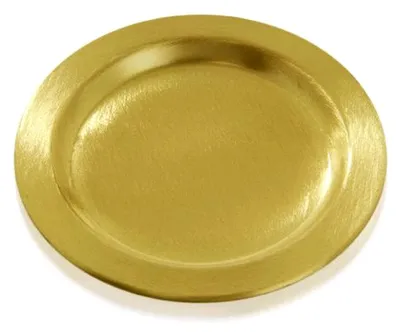 Produktbild von Kerzenteller für Hochzeitskerze, Durchmesser 115 mm, Gold