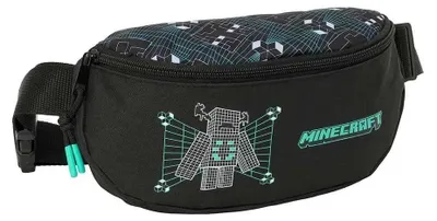 Produktbild von Safta Minecraft Screen Gürteltasche Schwarz Kinder Schwarz One Size